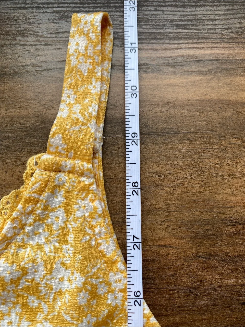 Blu Pepper Yellow Floral Tiered Mini Dress - Picture 6 of 7